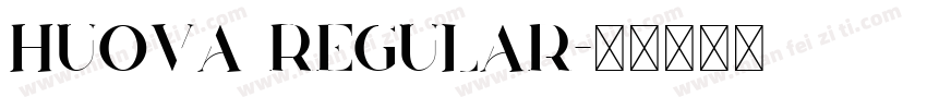 Huova Regular字体转换